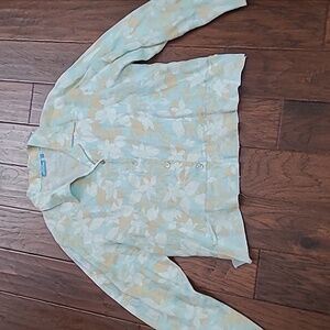 Cotton Connection 100% Linen Button-up Blouse size XL